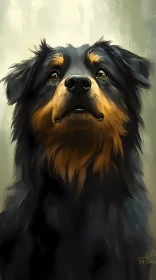 Regal Canine Art Piece