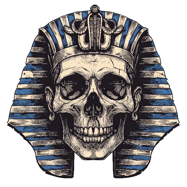 POD Design Egyptian Skull Headpiece Art