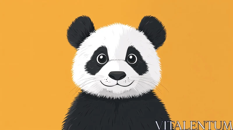 Cute Cartoon Panda Art AI Image