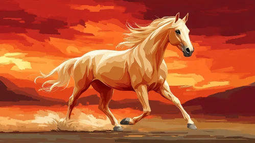 Horse at Sunset