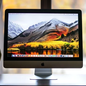 Elegant Desktop PC Showcasing Beautiful Fall Nature Scene