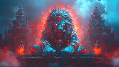 Lion Guardian of the Ancient Temple