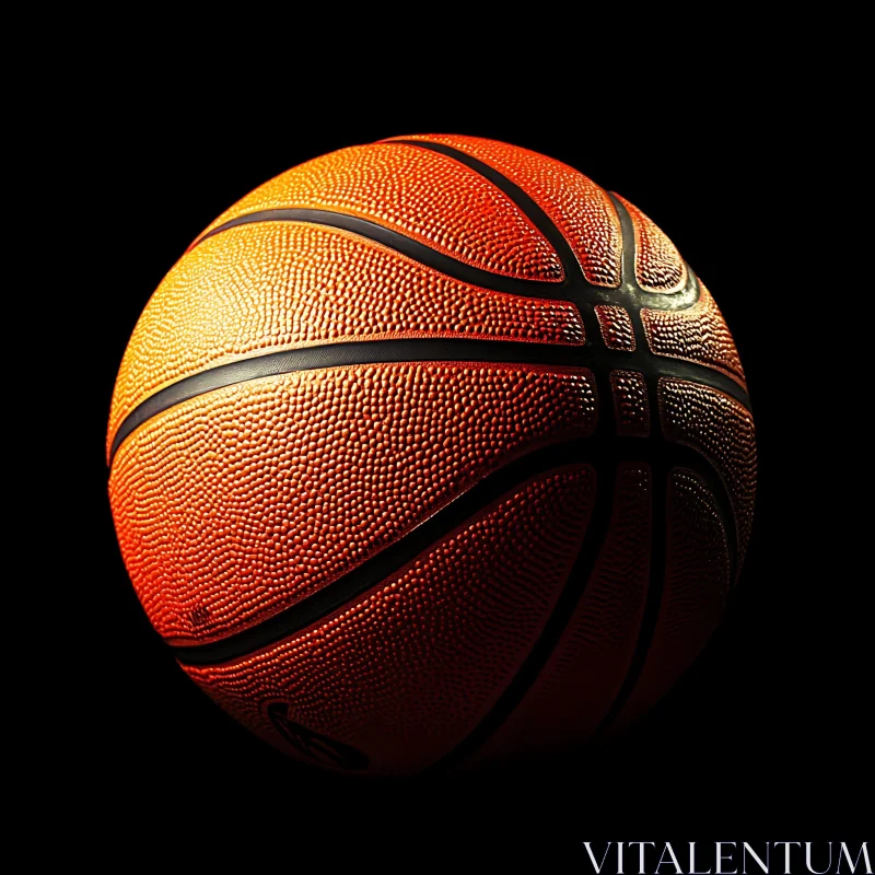 Orange Basketball AI Image