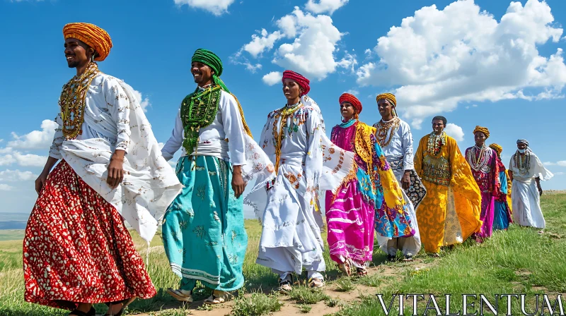 Colorful Traditional Clothing AI Image