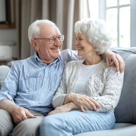 Senior Couple Sharing a Loving Moment