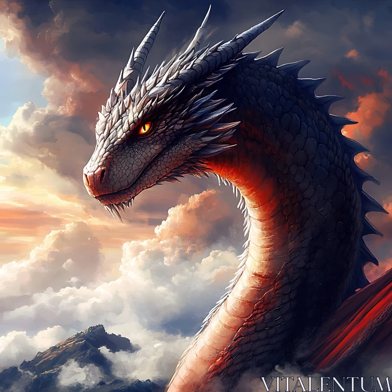 AI ART Dragon in the Sky