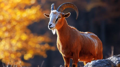 Wildlife Portrait of a Goat
