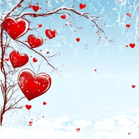 Winter Hearts Tree