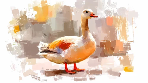Vivid Duck Painting