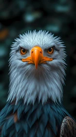 Fierce Eagle Gaze and Plumage