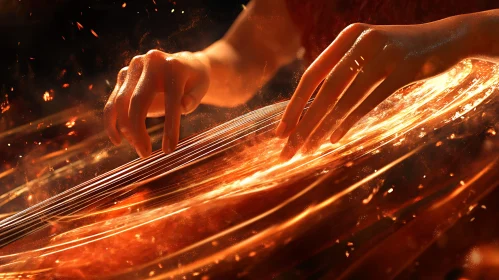 Hands on Fire: An Instrument's Warm Embrace