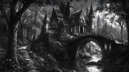 Dark Castle and Stone Bridge