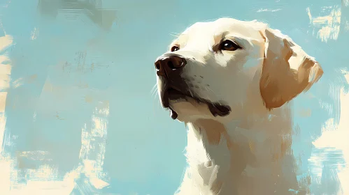 Labrador Portrait in Soft Tones