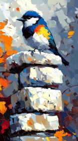 Bird Art with Rich Hues
