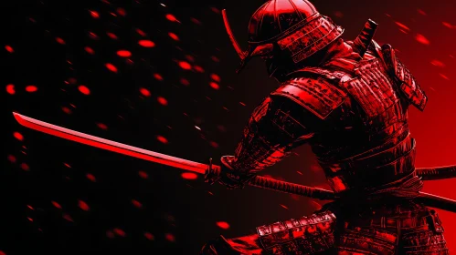 Armored Samurai with Sword