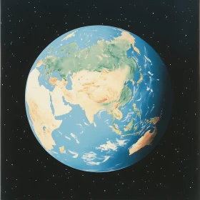 Planet Earth in the Starry Sky