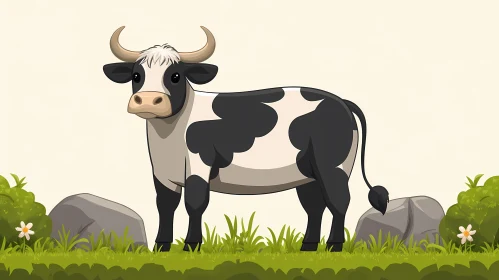 Cartoon Cow Art