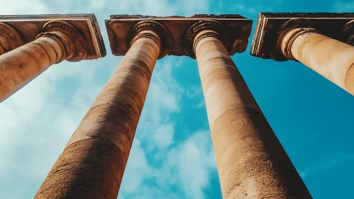 Stone Columns and Sky