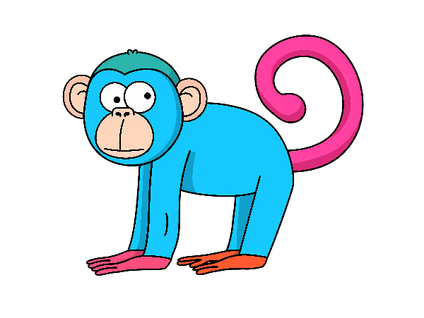 Colorful Monkey T-Shirt Art