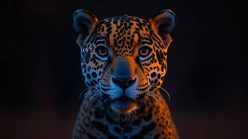 Wild Leopard Gaze