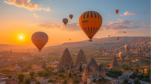 Cappadocia Hot Air Balloons at Sunrise - Whimsical Landscapes