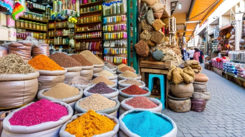 Discover the Exquisite World of Spices and Herbs in a Vibrant Marketplace