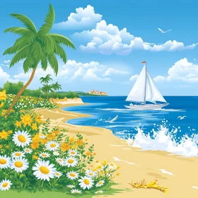 Coastal Bliss: A Tranquil Beach Day