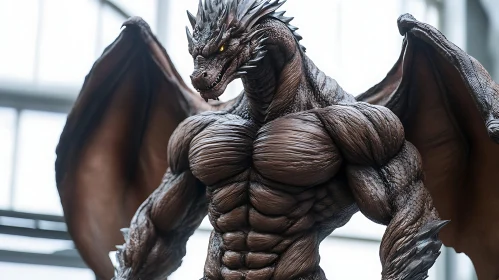 Winged Dragon Strong Body Art