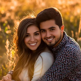 Romantic Embrace: A Portrait of Love