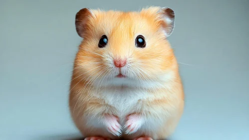 Golden Fur Hamster Close-Up