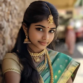 Serene Beauty: A Portrait of Tradition