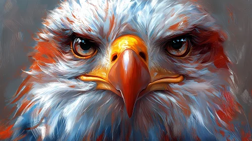 Majestic Eagle Close-Up Art