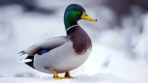 Winter Duck Portrait