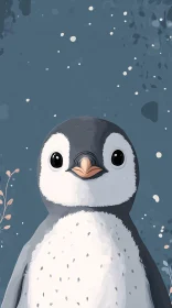 Adorable Penguin Portrait Art