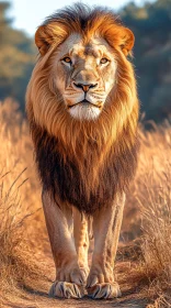 Regal Lion in Natural Habitat