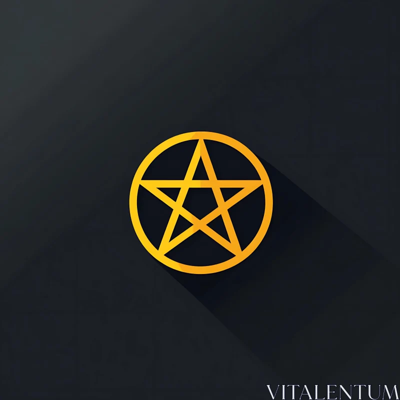 Enigmatic Pentagram Art AI Image