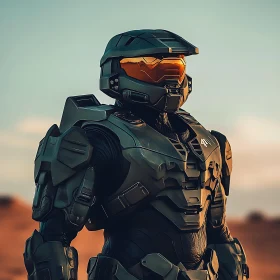 Armored Warrior Portrait