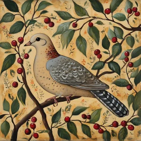 Bird Among Cherries Fine Art Print