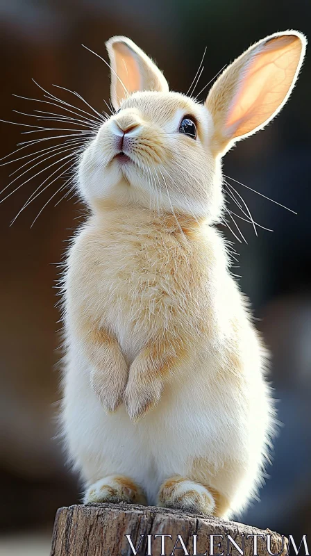 Cute Rabbit with Whiskers