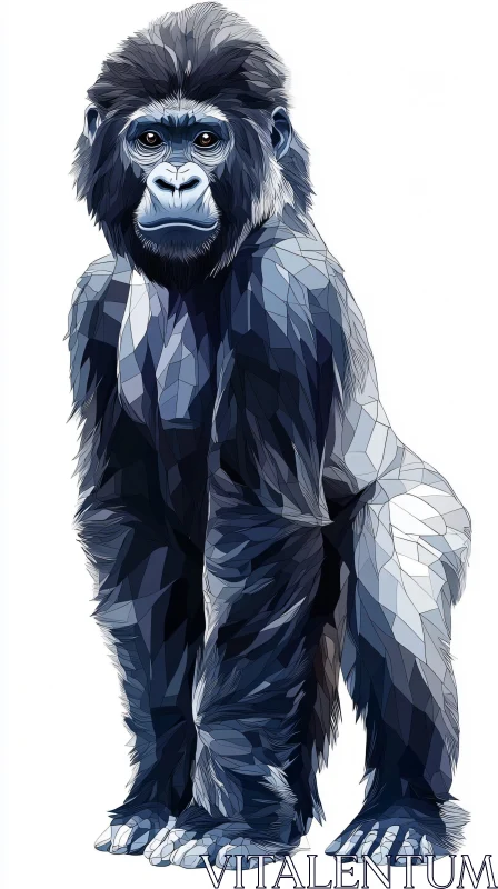 Abstract Gorilla Artwork