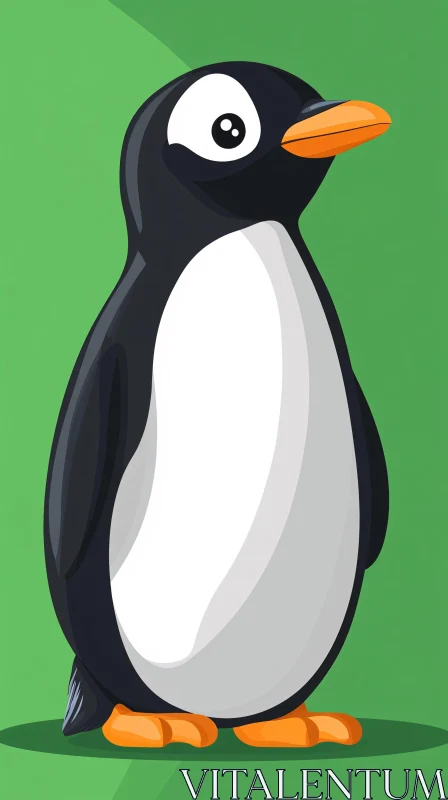 Adorable Cartoon Penguin Artwork