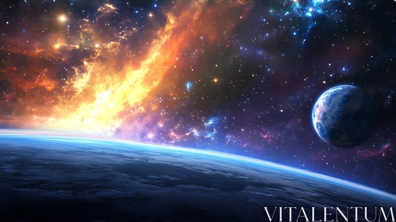 Cosmic Symphony: A Planet's Nebula Embrace