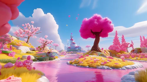 Candy Color Dreamscape River View