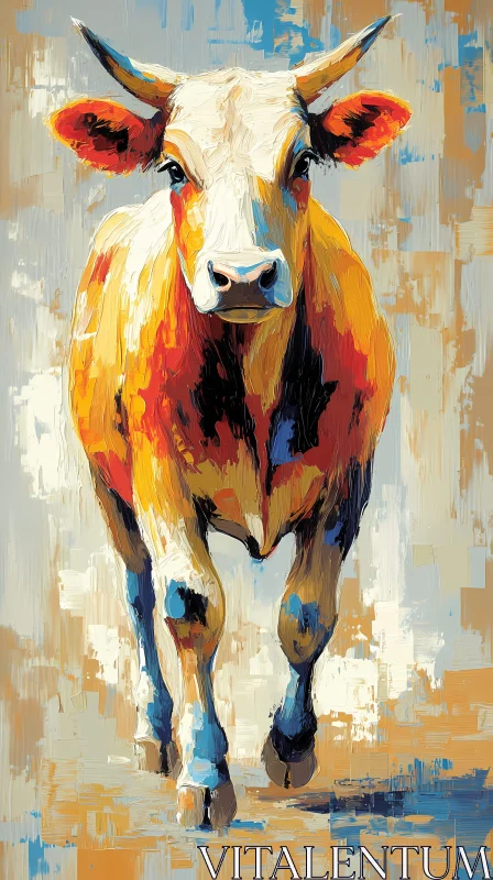 Expressive Cow Art