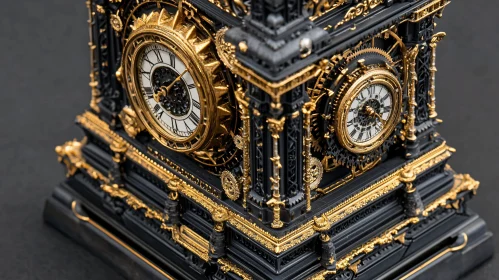 Vintage Clock with Intricate Design