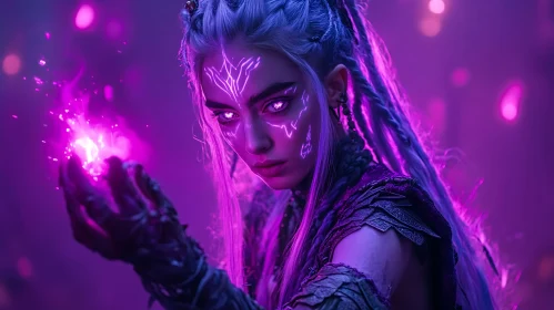 Mystic Woman Holding Light