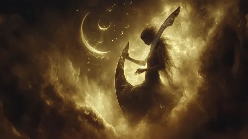 Golden Moon Harp Serenade