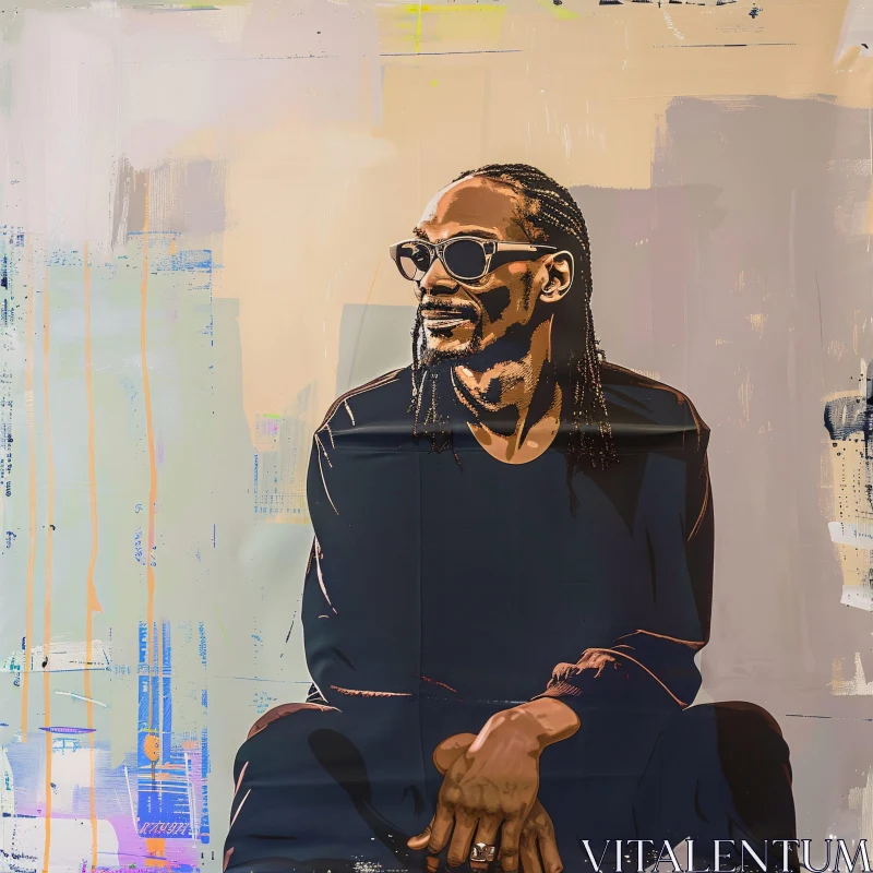 AI ART Modern Art: Snoop Dogg in Sunglasses