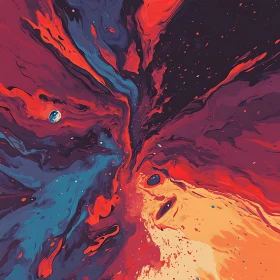 Swirling Abstract Color Explosion