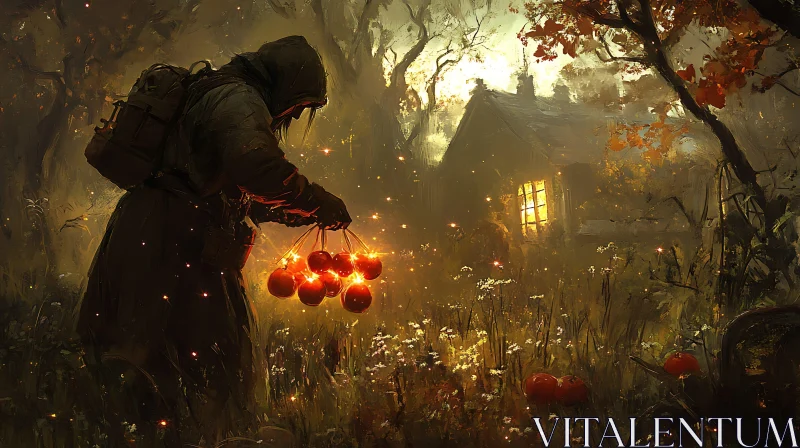 Apples in the Autumn Forest